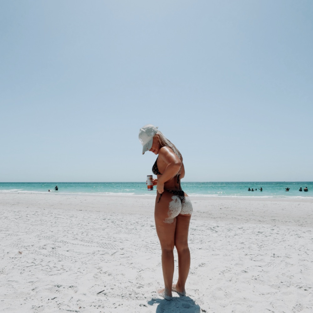 Jessica on the beach
